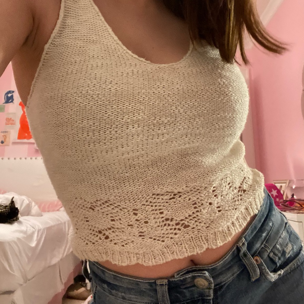 Crotchet Brandy Melville Tank Top